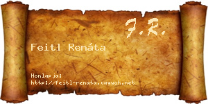 Feitl Renáta névjegykártya